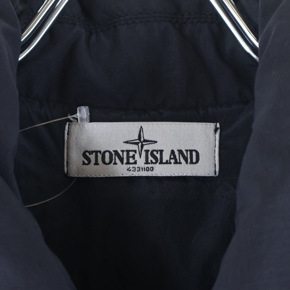 STONE ISLAND(ストーンアイランド) 13AW COTTON NYLON RIPSTOP DOWN JACKET コットンナイロン リップストップ 中綿ダウンジャケット ブラック 591542028