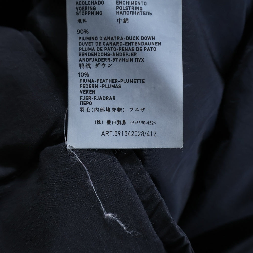 STONE ISLAND(ストーンアイランド) 13AW COTTON NYLON RIPSTOP DOWN JACKET コットンナイロン リップストップ 中綿ダウンジャケット ブラック 591542028