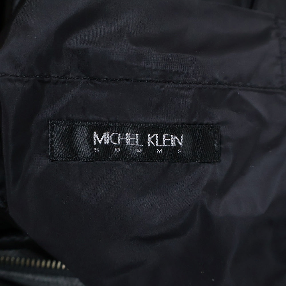 MICHEL KLEIN(ミッシェルクラン) マルチポケット ジップアップ 中綿ダウンジャケット グレー MINUAA-20600