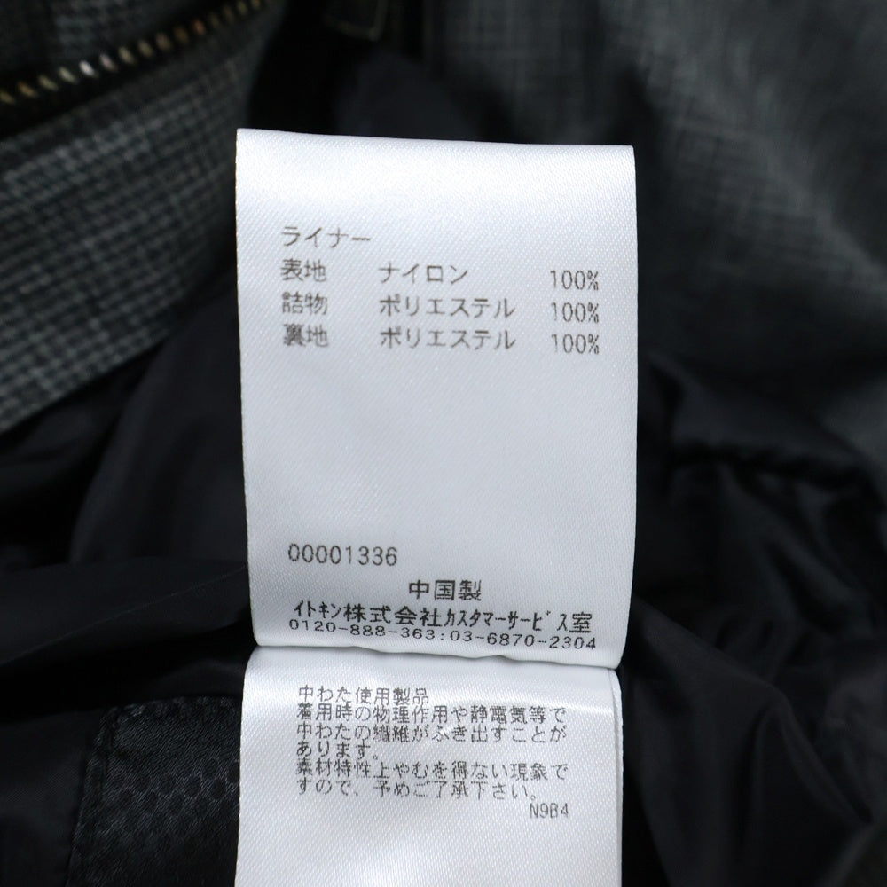 MICHEL KLEIN(ミッシェルクラン) マルチポケット ジップアップ 中綿ダウンジャケット グレー MINUAA-20600