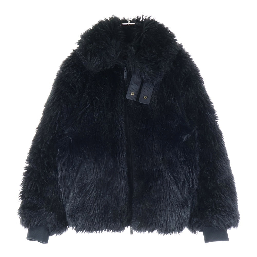 NIKE(ナイキ) 18AW ×AMBUSH Reversible Faux Fur Coat Jacket アンブッシュ リバーシブル フェイク ファーコート ジャケット ジップアップ ブルゾン AQ9225-010 レディース