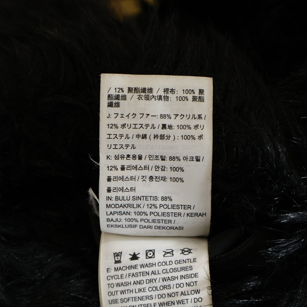 NIKE(ナイキ) 18AW ×AMBUSH Reversible Faux Fur Coat Jacket アンブッシュ リバーシブル フェイク ファーコート ジャケット ジップアップ ブルゾン AQ9225-010 レディース