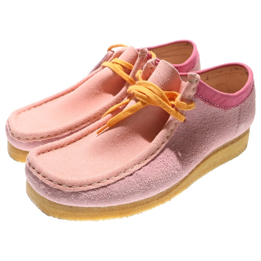 Clarks(クラークス) ×Levi's Wallabee リーバイス ワラビー スエード モカシン シューズ ピンク 26160322