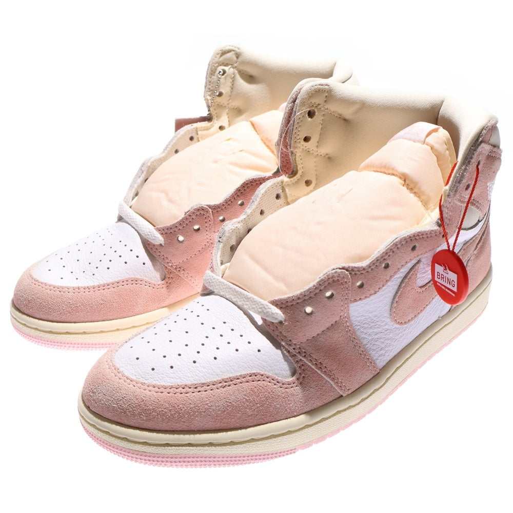 NIKE(ナイキ) WMNS AIR JORDAN 1 RETRO HIGH OG Washed Pink FD2596-600 ウィメンズ エア ジョーダン 1 レトロ ウォッシュドピンク ハイカットスニーカー FD2596-600 レディース