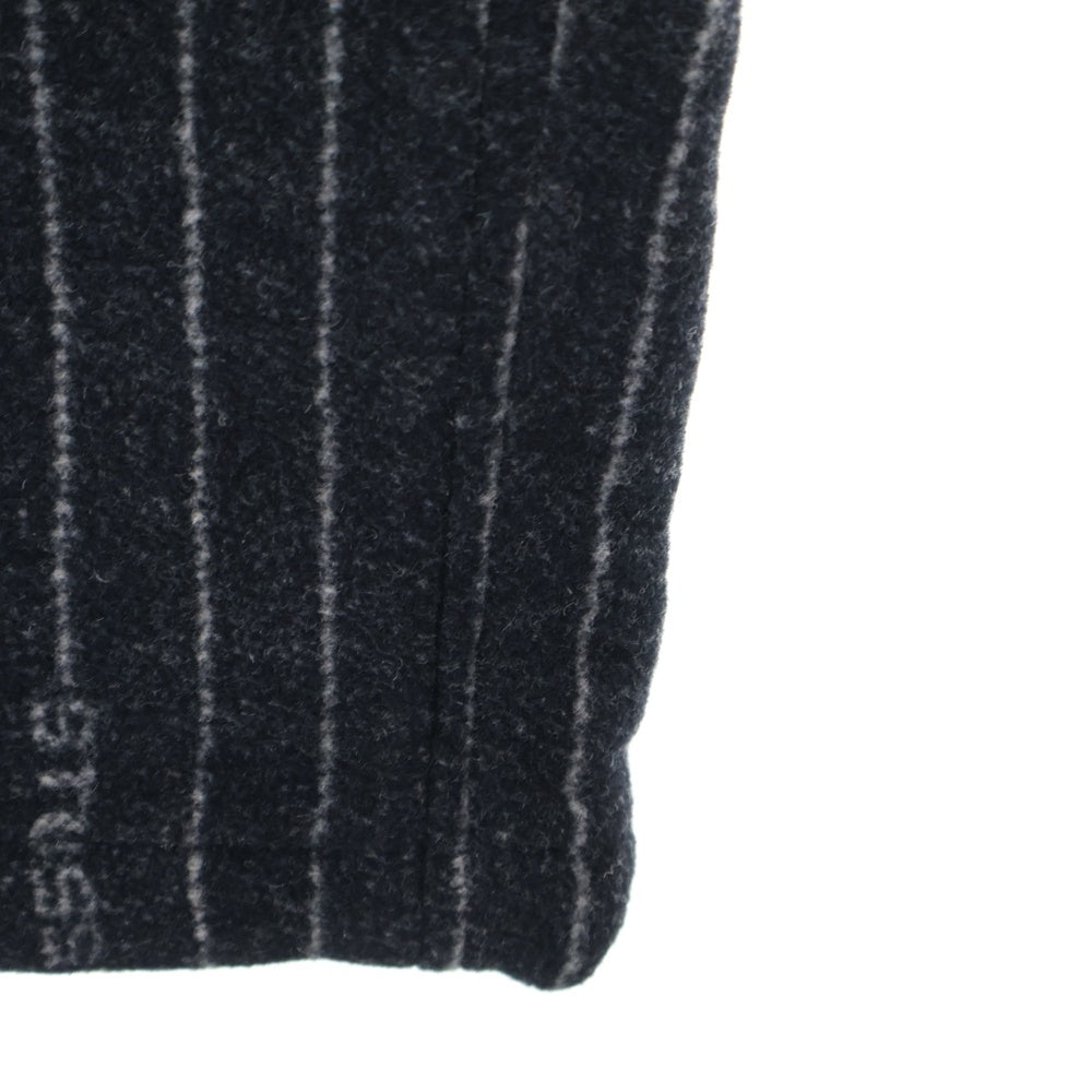 NIKE(ナイキ) 23SS ×STUSSY STRIPE WOOL PANTS ステューシー ストライプ ウール ロングパンツ ブラック DR4021-010