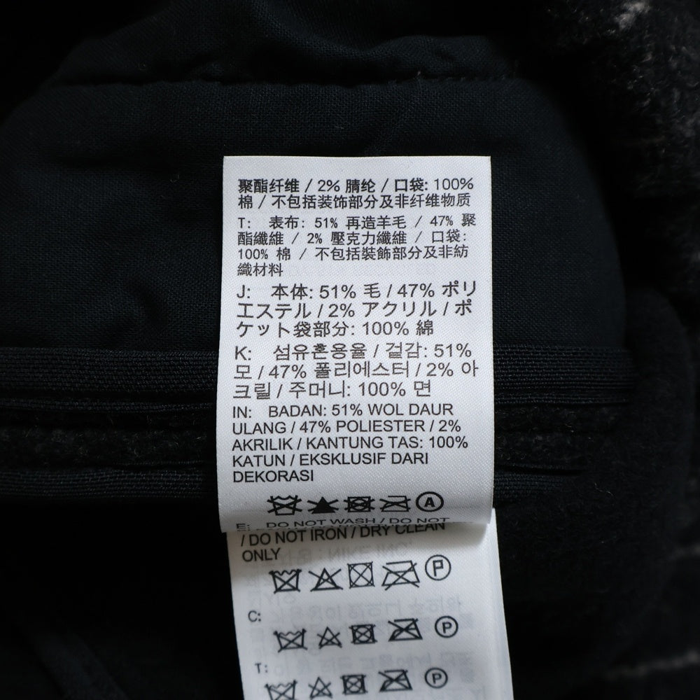 NIKE(ナイキ) 23SS ×STUSSY STRIPE WOOL PANTS ステューシー ストライプ ウール ロングパンツ ブラック DR4021-010