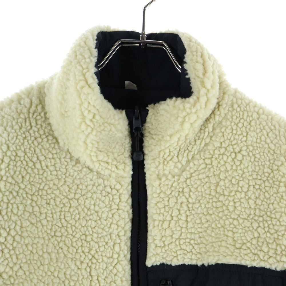STUSSY(ステューシー) 8 BALL SHERPA JACKET 8 ボール シェルパ リバーシブル フリース ジャケット ホワイト/ブラック