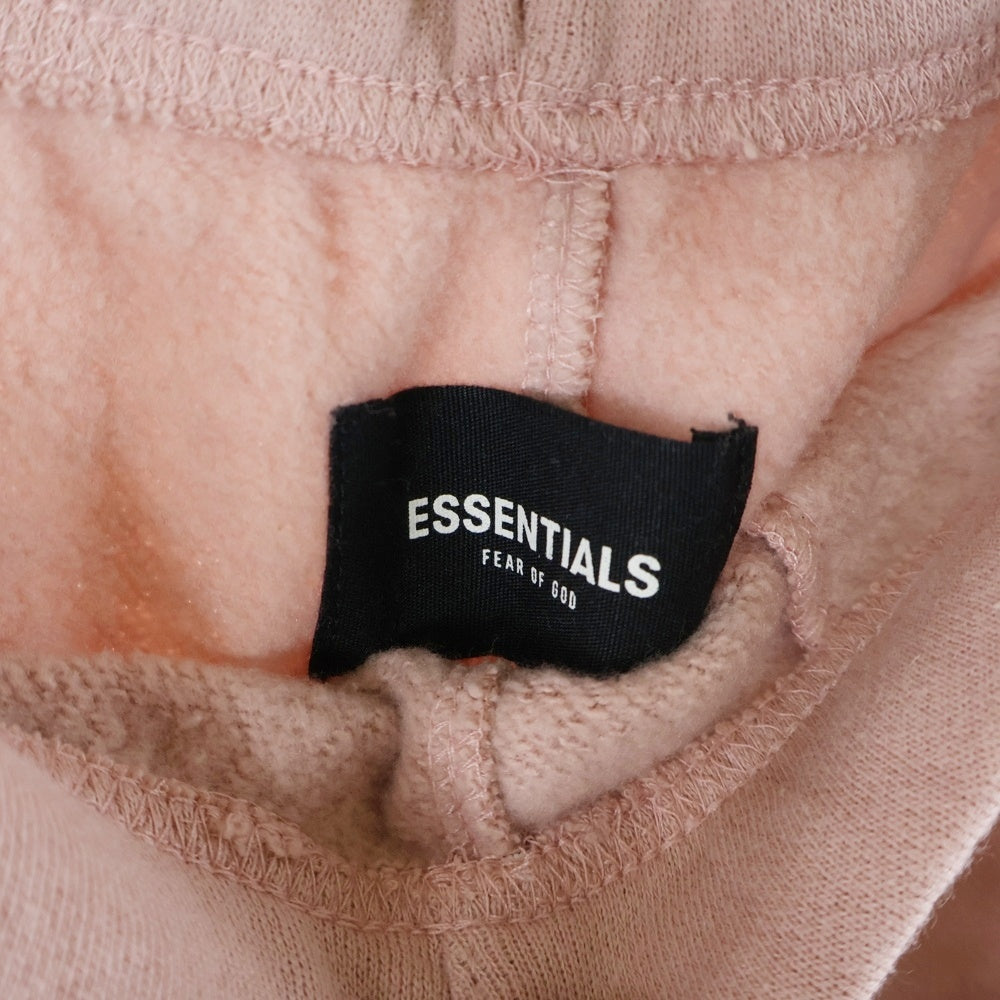 FEAR OF GOD ESSENTIALS(フィアオブゴッド エッセンシャルズ) フロントラバーロゴ スウェット ジョガー ロングパンツ ピンク