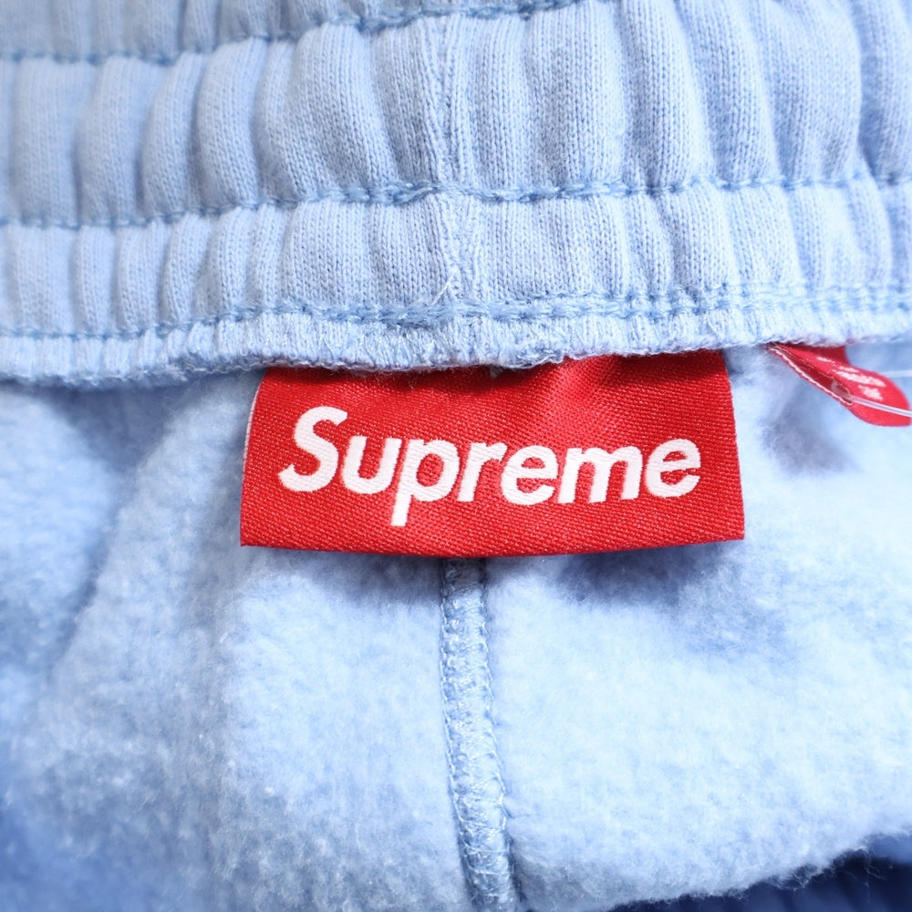 SUPREME(シュプリーム) 24AW Satin Applique Sweatpant サテンアップリケ スウェット ロングパンツ ライトブルー