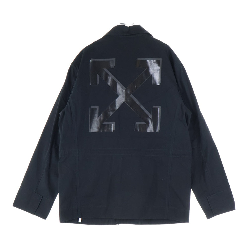 OFF-WHITE(オフホワイト) 21AW ARROW FIELD JACKET アローフィールド ミリタリージャケット ブラック OMEL021F21FAB002