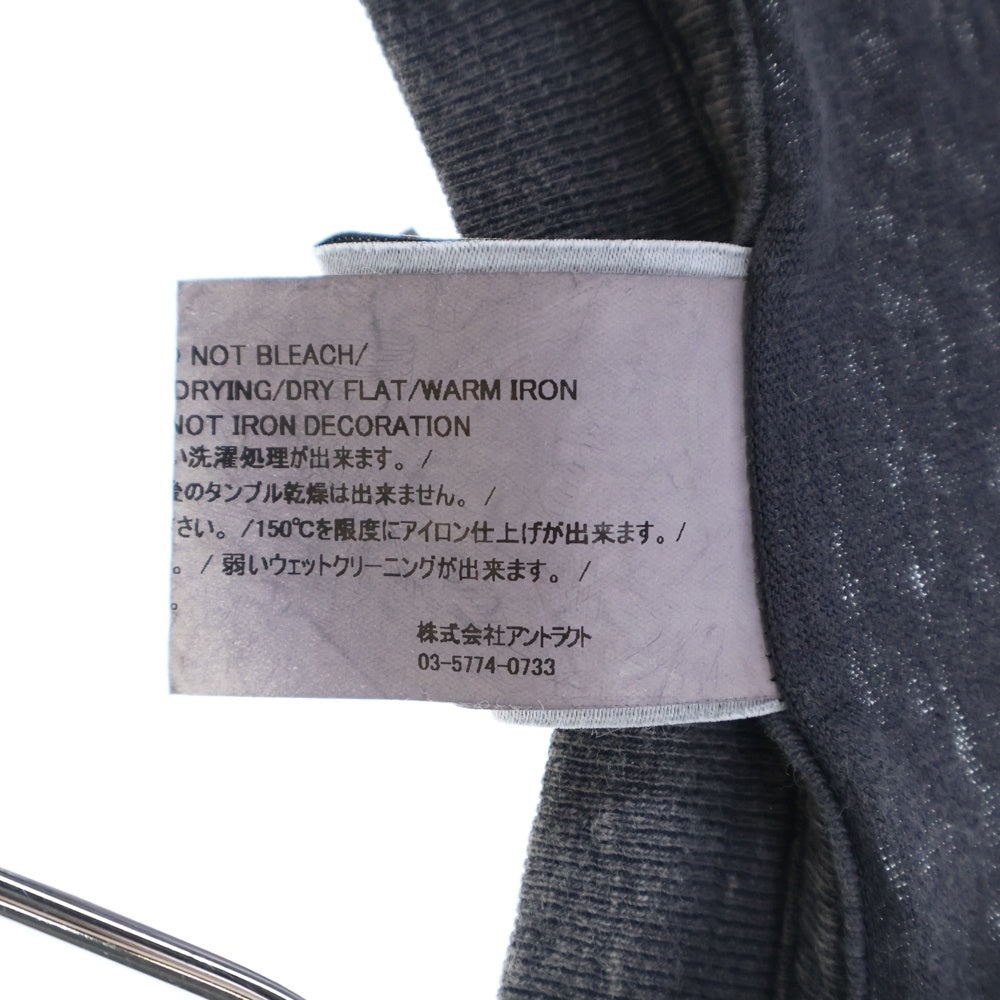 SAINT MICHAEL(セントマイケル) 24SS ×READY MADE S/S POCKET T-SHIRT レディメイド ポケットロゴ クルーネック半袖Tシャツ カットソー チャコールグレー RE-CO-BK-00-00-278