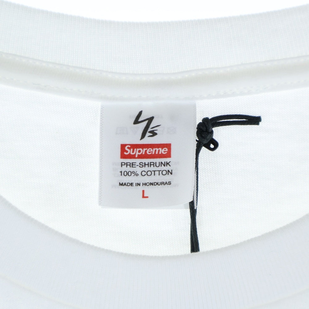 SUPREME(シュプリーム) 25AW Y's by Yohji Yamamoto Star Tee ワイズ ヨウジ ヤマモト スター ロゴプリント クルーネック半袖Tシャツ カットソー ホワイト