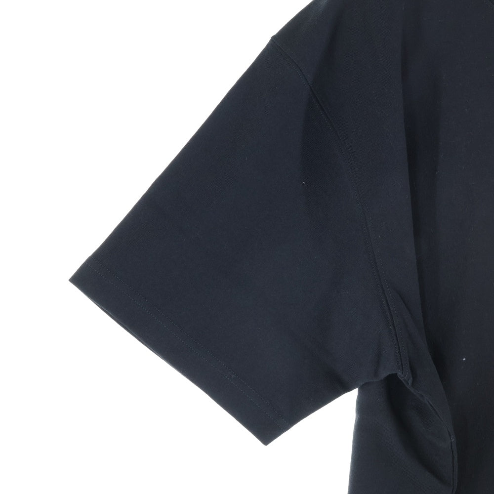 THE BLACK EYE PATCH(ブラックアイパッチ) ラインストーン ロゴ クルーネック半袖Tシャツ カットソー ブラック 201MT-4683