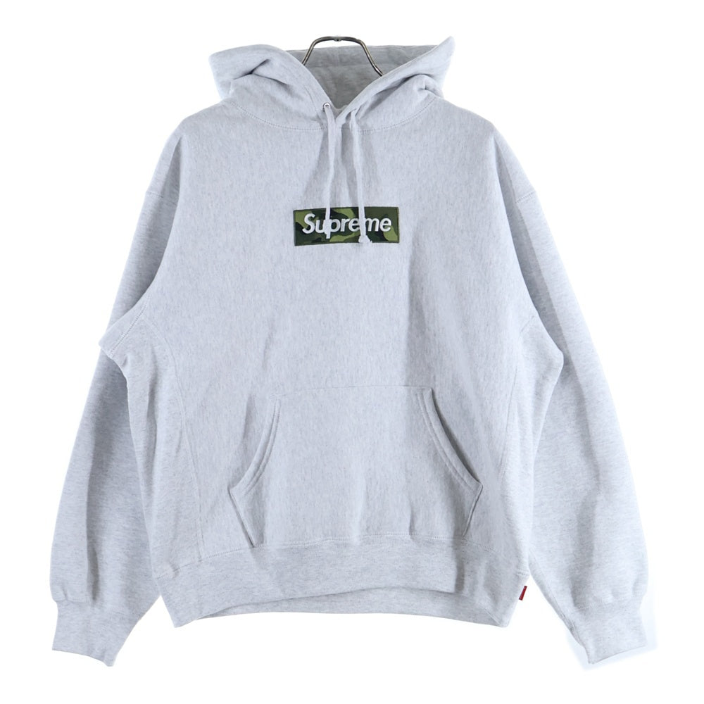 SUPREME(シュプリーム) 23AW Box Logo Hooded Sweatshirt カモフラージュ ボックス ロゴ プルオーバースウェットパーカー フーディー グレー