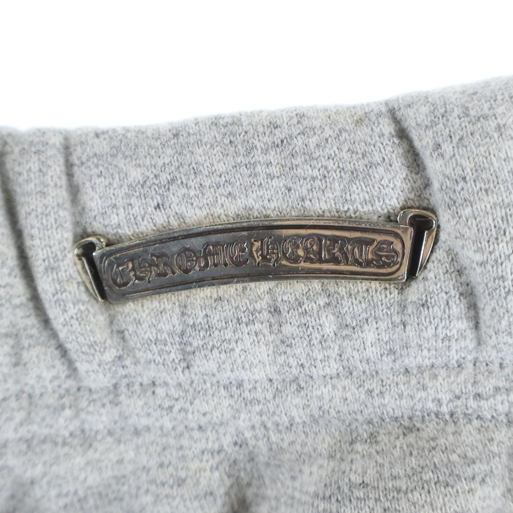 CHROME HEARTS(クロムハーツ) Y NOT CH Applique Embroidery ワイノット CHアップリケ 刺繍 スウェットショーツ ハーフパンツ グレー