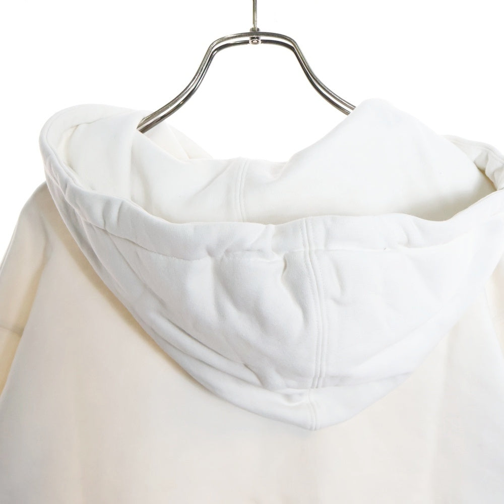 Christian Dior(クリスチャンディオール) クチュール ロゴエンブロイダリー スウェットプルオーバーパーカー ホワイト 243J691A0531 レディース