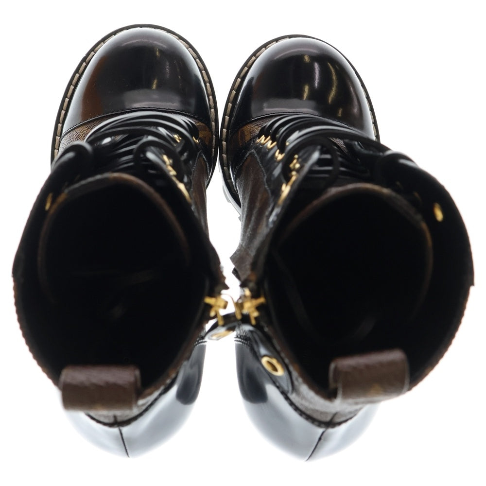 LOUIS VUITTON(ルイヴィトン) スタートレイル ライン モノグラム アンクルブーツ ブラック/ブラウン MA0222 レディース