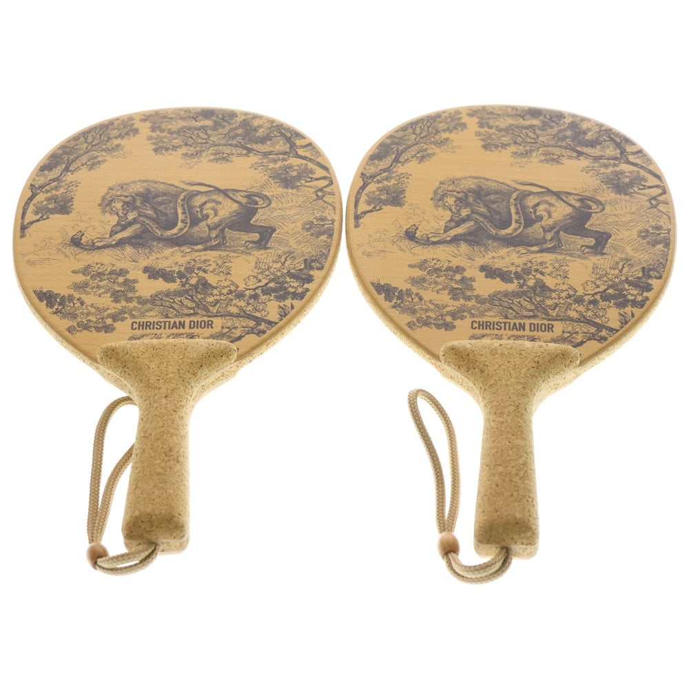 Christian Dior(クリスチャンディオール) コルク ビーチ 卓球 ラケット ベージュ