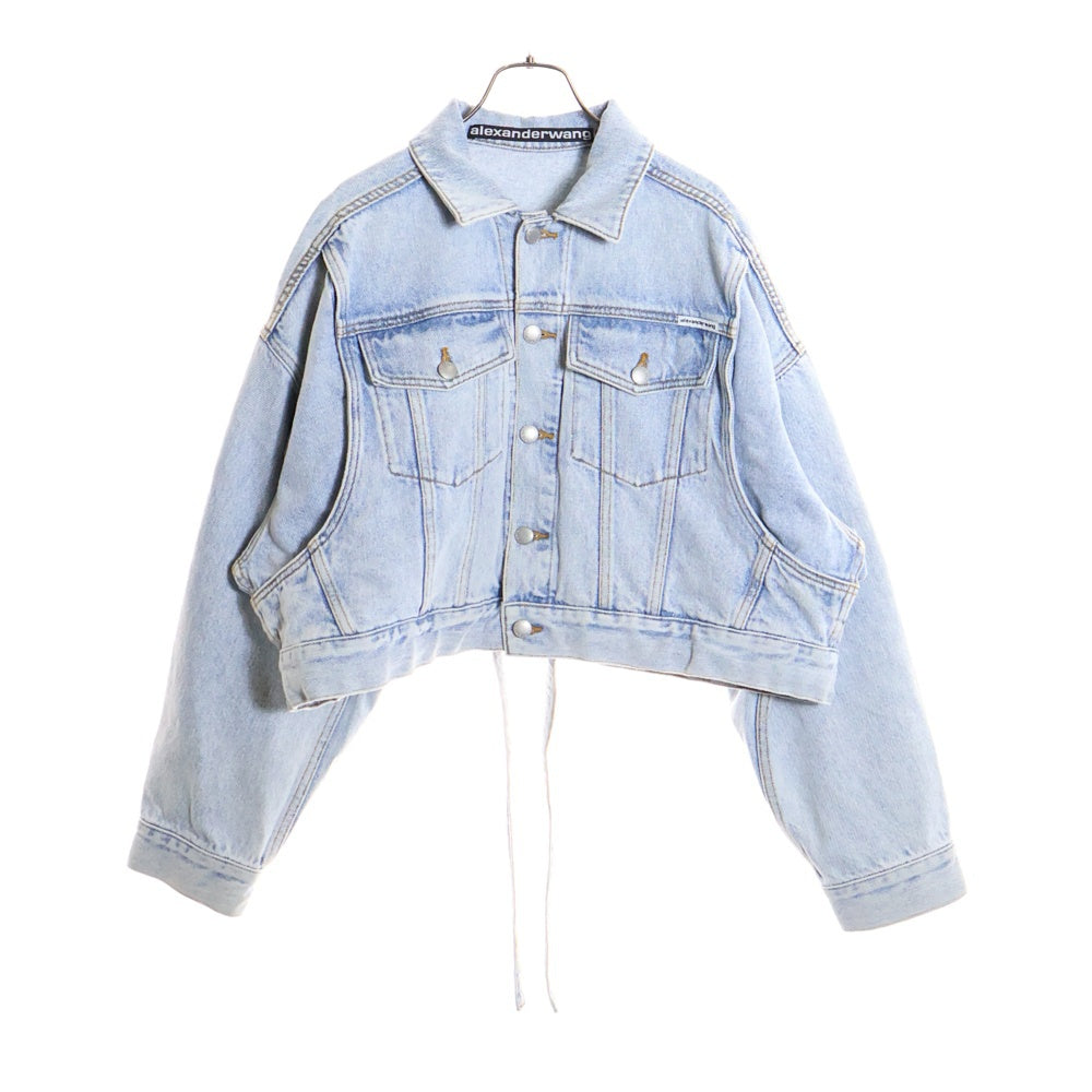 ALEXANDER WANG(アレキサンダーワン) ショート デニムトラッカー ジャケット インディゴ 4DC1242246