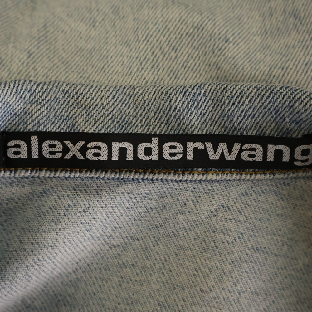 ALEXANDER WANG(アレキサンダーワン) ショート デニムトラッカー ジャケット インディゴ 4DC1242246