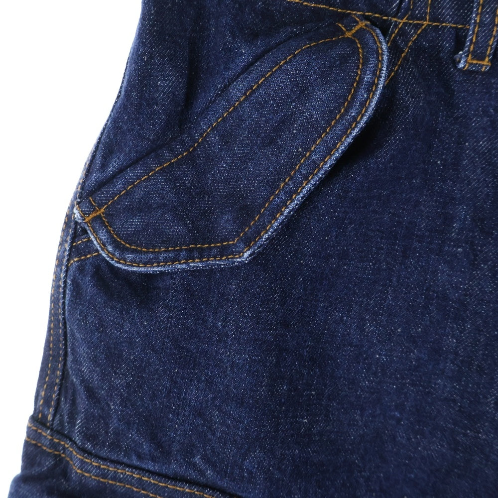 Christian Dior(クリスチャンディオール) 22SS ロゴレザーパッチ アジャスター カーゴジーンズ デニムパンツ インディゴ レディース 222P02A3524