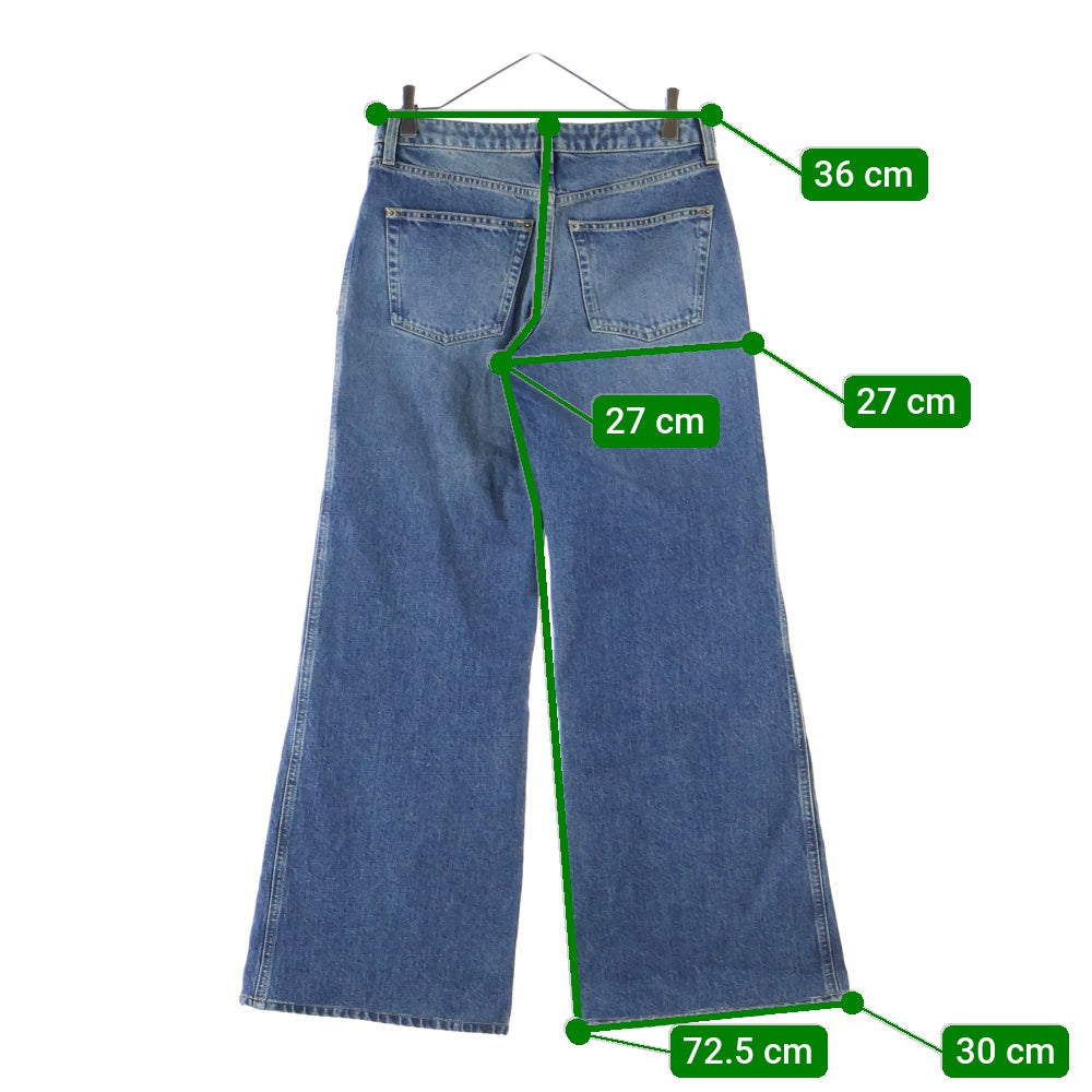 LOUIS VUITTON(ルイヴィトン) 24SS モノグラムパッチ フレアブーツカット デニムパンツ インディゴ RW241WW GM1 FQPX40 レディース