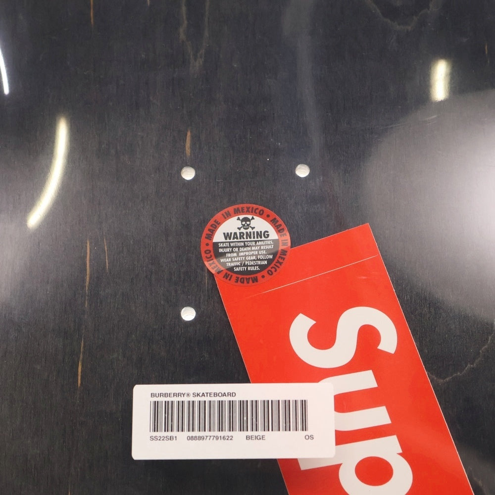 SUPREME(シュプリーム) 22SS ×Burberry Skateboard Deck バーバリー スケートボード デッキ ブラウン/ブラック