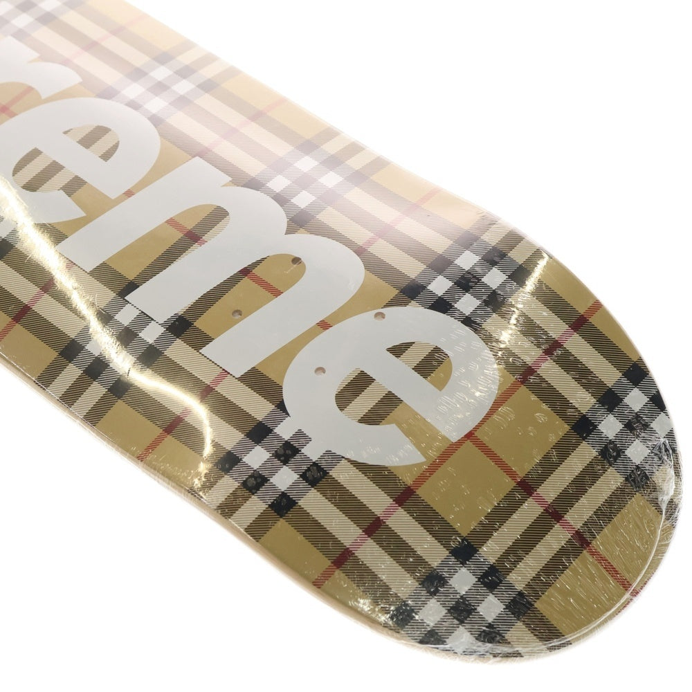 SUPREME(シュプリーム) 22SS ×Burberry Skateboard Deck バーバリー スケートボード デッキ ブラウン/ブラック
