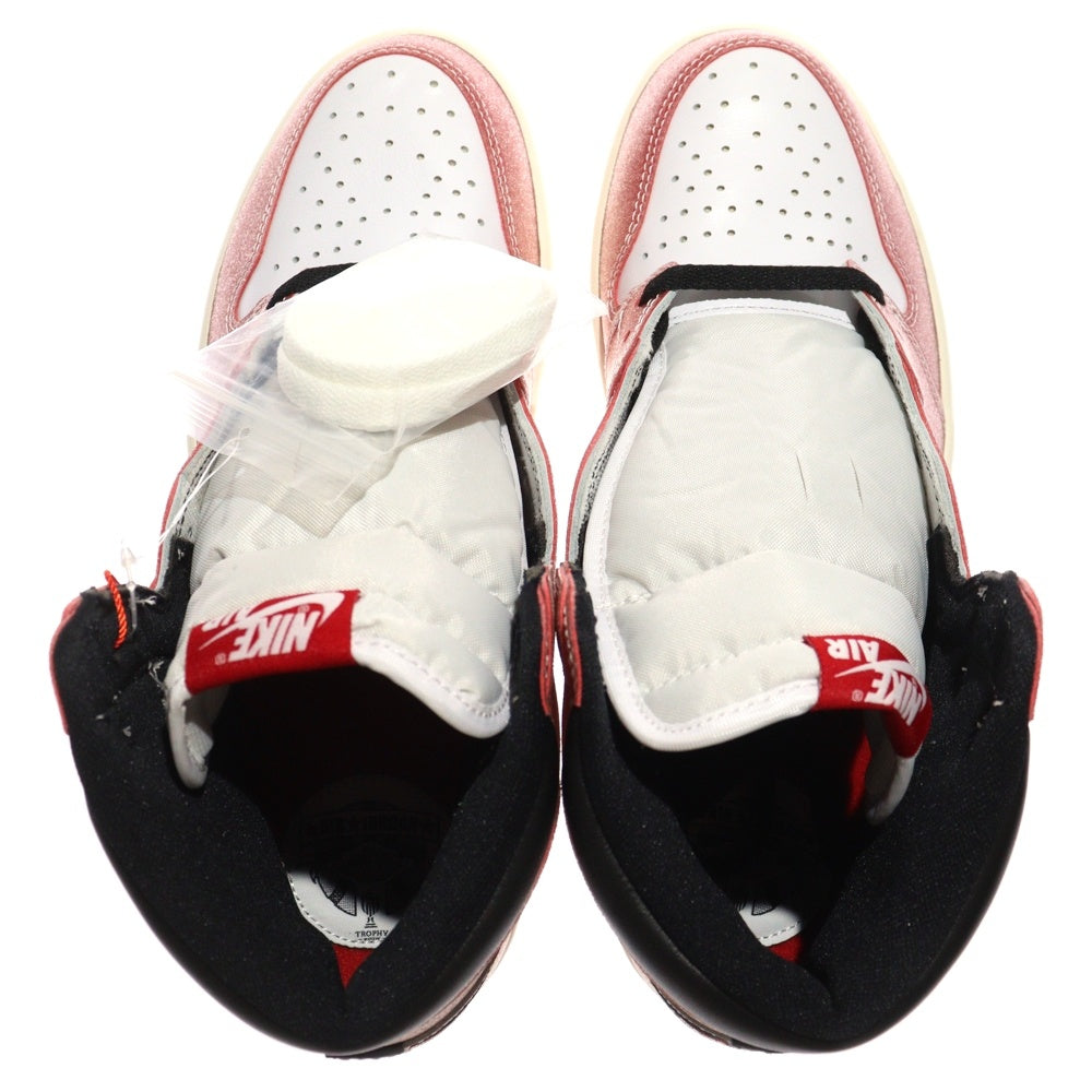 NIKE(ナイキ) ×Trophy Room AIR JORDAN 1 RETRO HIGH OG SP トロフィールーム エアジョーダン シカゴ ハイカットスニーカー レッド/ホワイト US9.5/27.5cm DA2728-100