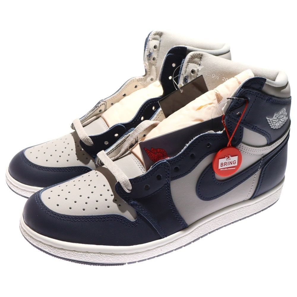 NIKE(ナイキ) AIR JORDAN 1 HIGH 85 GEORGETOWN エアジョーダン1 ジョージタウン ハイカットスニーカー ネイビー/グレー US9.5/27.5cm BQ4422-400