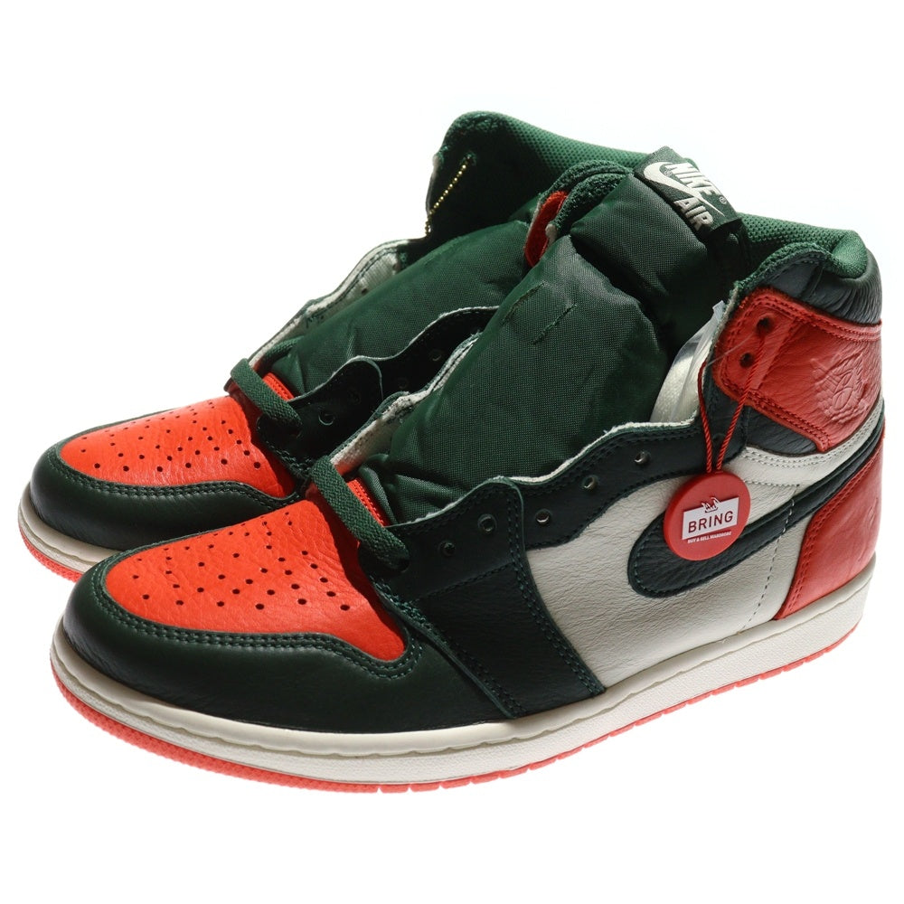 NIKE(ナイキ) ×SOLEFLY AIR JORDAN 1 RETRO HIGH OG-SF ソールフライ エアジョーダン1 ハイカットスニーカー オレンジ/ホワイト US10/28cm AV3905-138