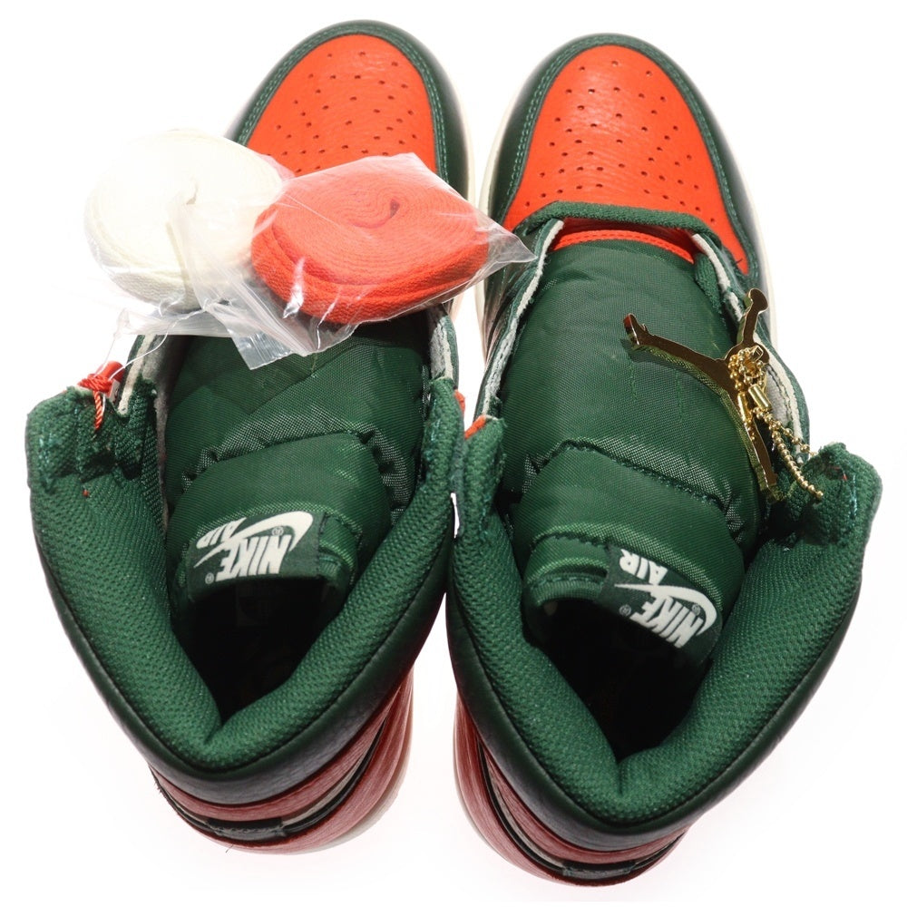NIKE(ナイキ) ×SOLEFLY AIR JORDAN 1 RETRO HIGH OG-SF ソールフライ エアジョーダン1 ハイカットスニーカー オレンジ/ホワイト US10/28cm AV3905-138