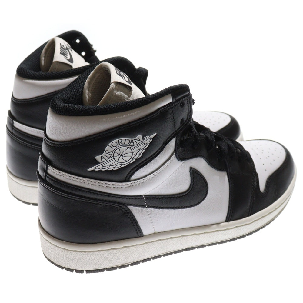 NIKE(ナイキ) 【観賞用 2014年製】 AIR JORDAN 1 RETRO HIGH OG BLACK WHITE エアジョーダン 1 ハイカットスニーカー ブラック/ホワイト US10/28cm 555088-010