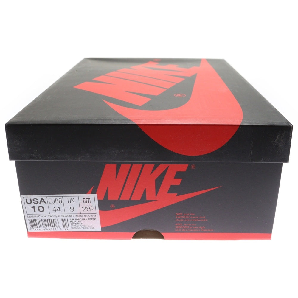 NIKE(ナイキ) AIR JORDAN1 RETRO HIGH UNC エアジョーダン1 ノースカロライナ ハイカットスニーカー ブルー/ホワイト US10/28cm 555088-117