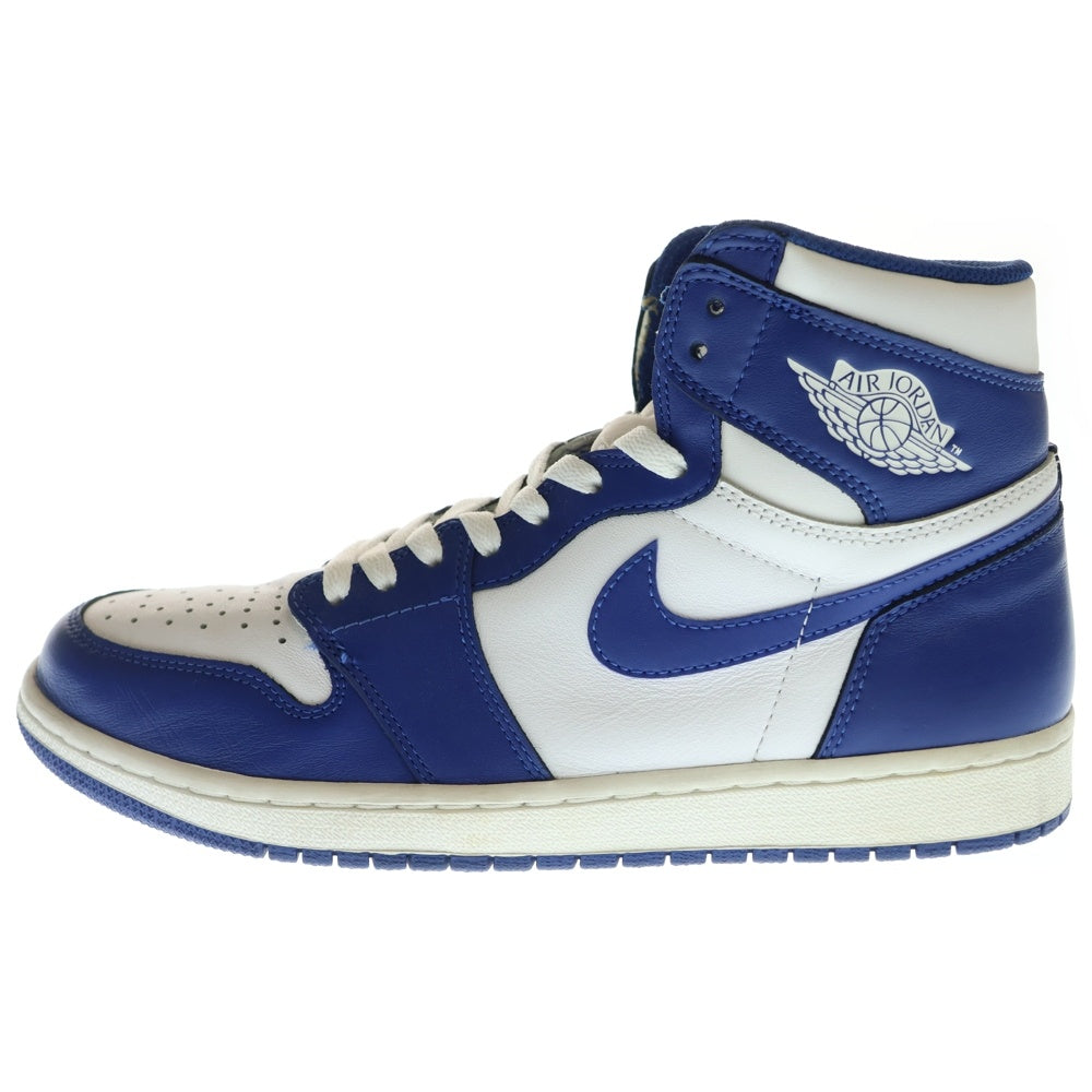 NIKE(ナイキ) AIR JORDAN 1 RETRO HIGH OG STORM BLUE エアジョーダン1 ストームブルー ハイカットスニーカー ブルー/ホワイト US9.5/27.5cm 555088-127