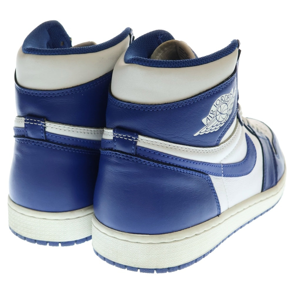 NIKE(ナイキ) AIR JORDAN 1 RETRO HIGH OG STORM BLUE エアジョーダン1 ストームブルー ハイカットスニーカー ブルー/ホワイト US9.5/27.5cm 555088-127