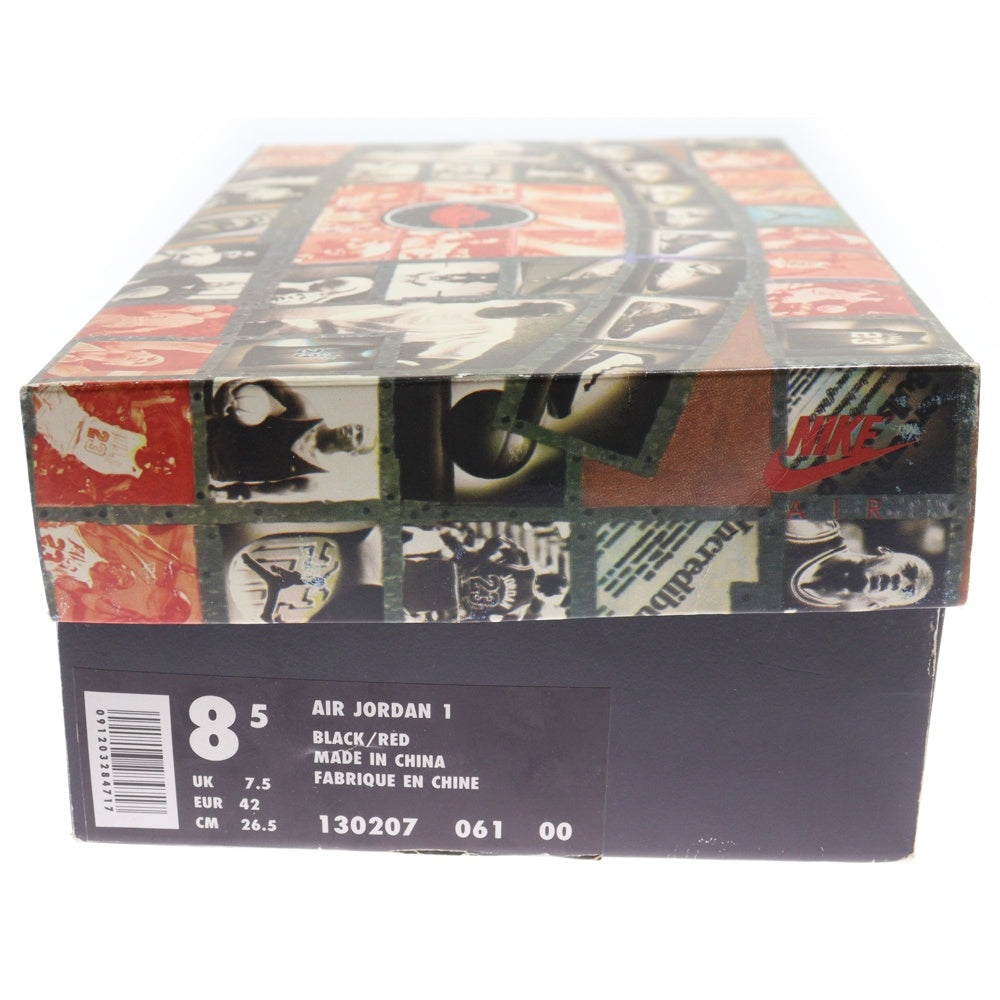 NIKE(ナイキ) 【観賞用 1994年製】 AIR JORDAN1 BRED エアジョーダン1 ブレッド ハイカットスニーカー ブラック/レッド US8.5/26.5cm 130207-061