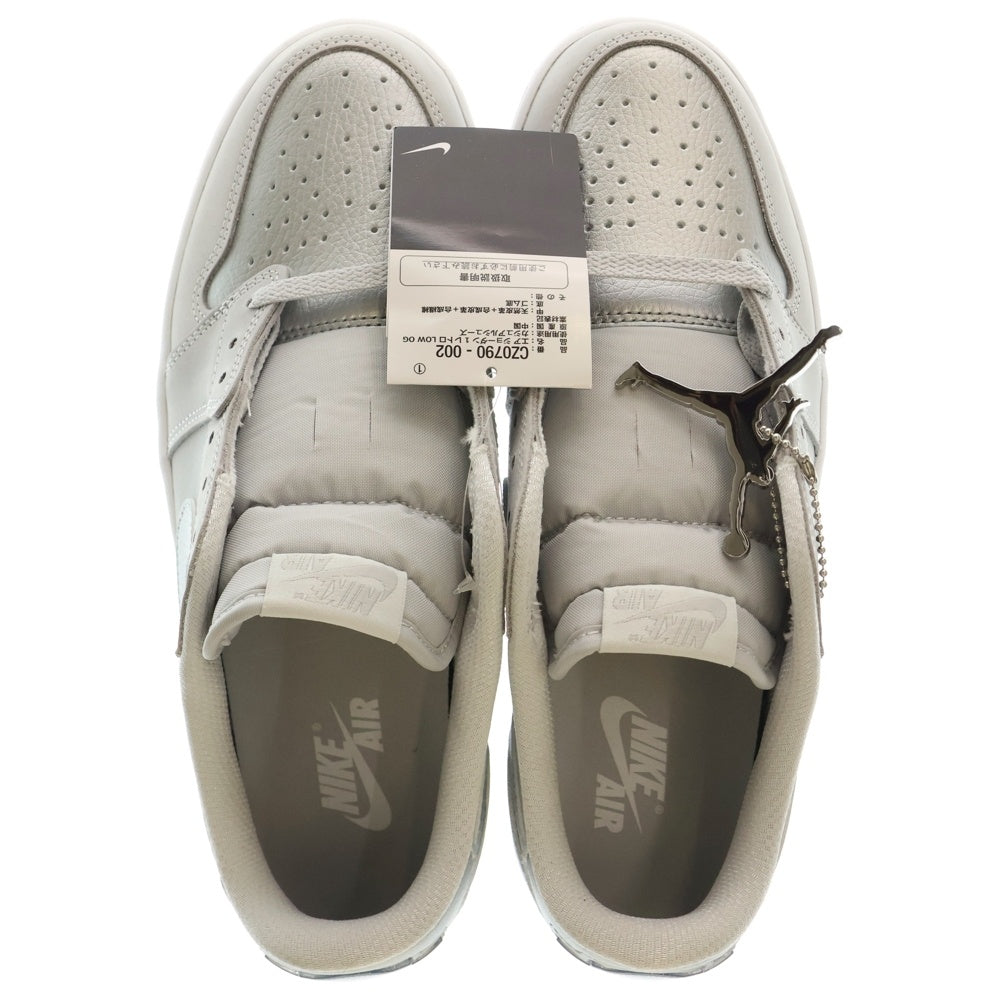 NIKE(ナイキ) AIR JORDAN 1 RETRO LOW OG SILVER エアージョーダン 1 レトロ ローカットスニーカー シルバー US10/28cm CZ0790-002