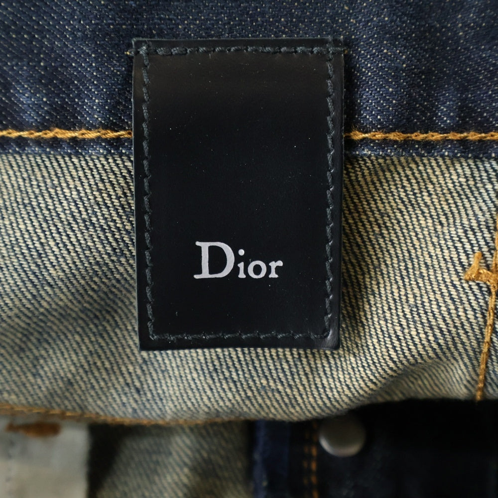 DIOR(ディオール) ボタンフライ タイトフィット デニムパンツ インディゴ