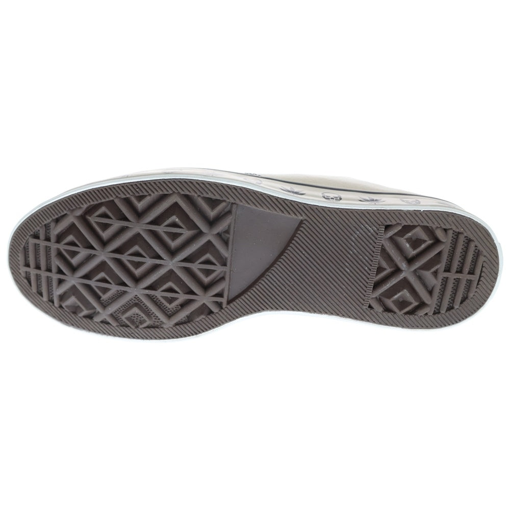 NO BRAND(ノーブランド) lucien pellat-finet ルシアン ペラフェネ スカルロゴ ローカットスニーカー ホワイト US9/27cm IFA-08