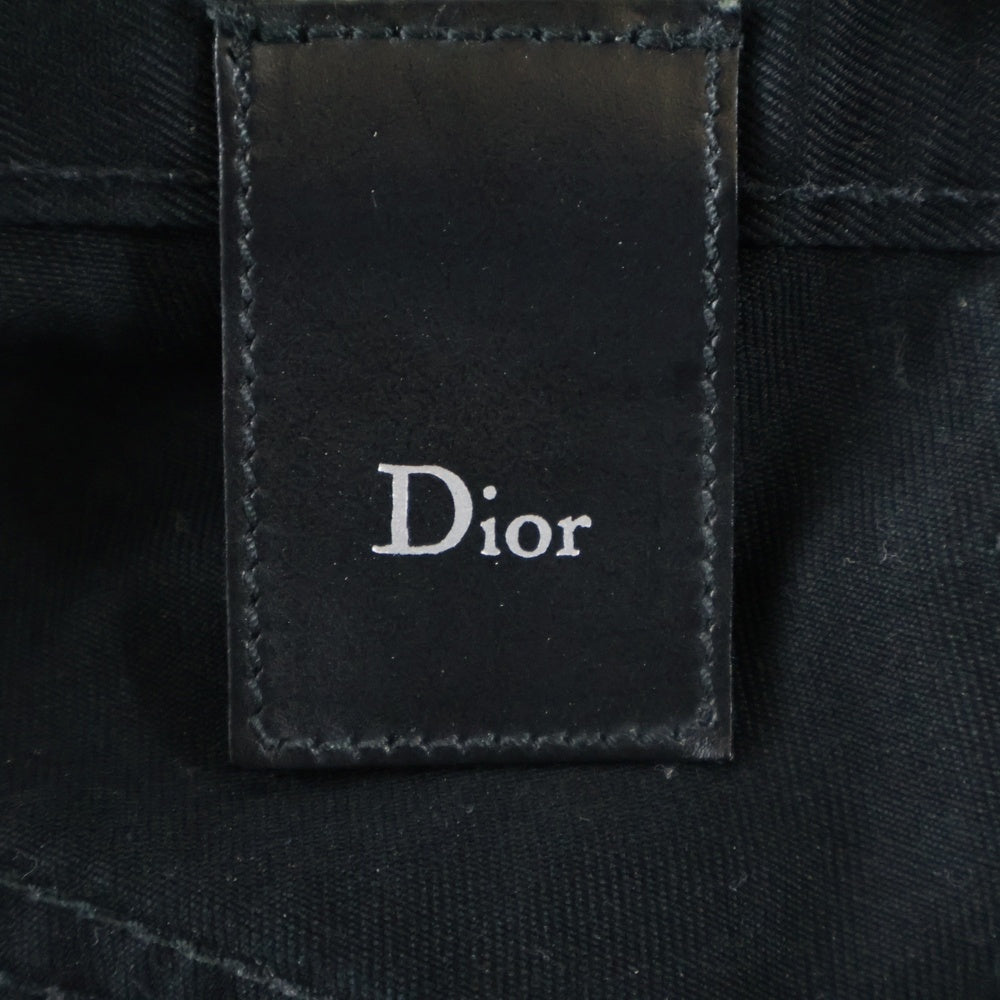 DIOR(ディオール) ボタンフライ タイトフィット デニムパンツ ブラック