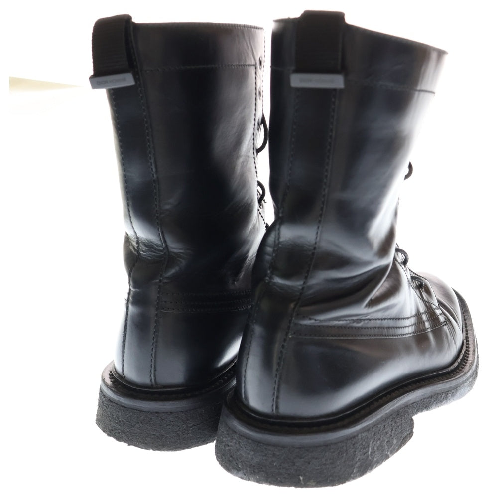 DIOR(ディオール) 07AW エディ期 レザー レースアップ コンバットブーツ ブラック VEAC3962