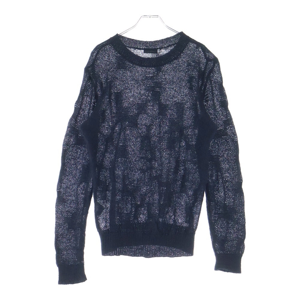 DIOR(ディオール) 07AW エディ期 モヘア ニットセーター ブラック 7H3460940023