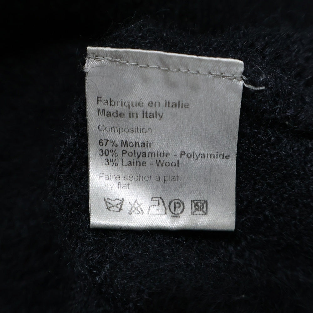 DIOR(ディオール) 07AW エディ期 モヘア ニットセーター ブラック 7H3460940023