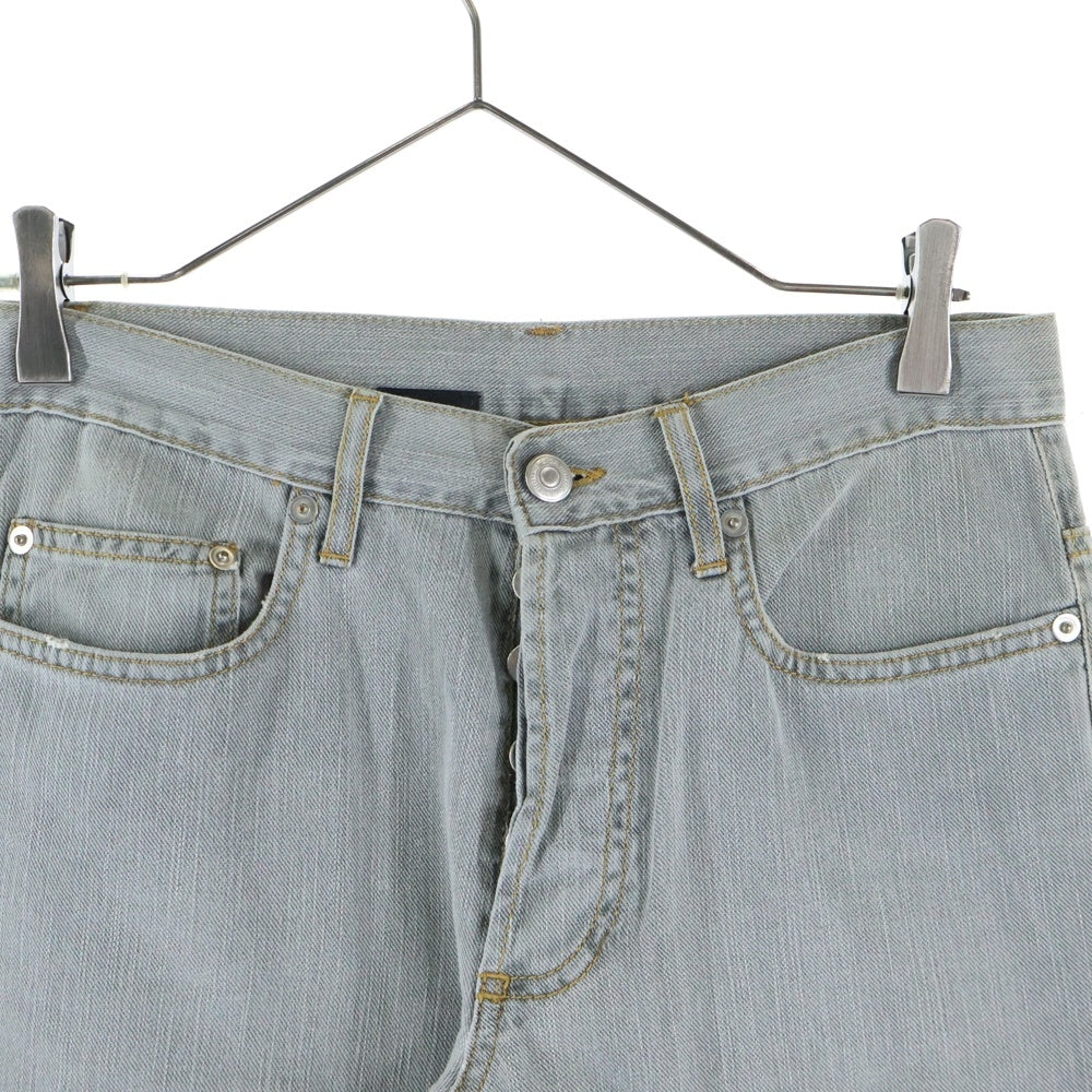 DIOR(ディオール) ボタンフライ タイトフィット デニムパンツ ライトグレー