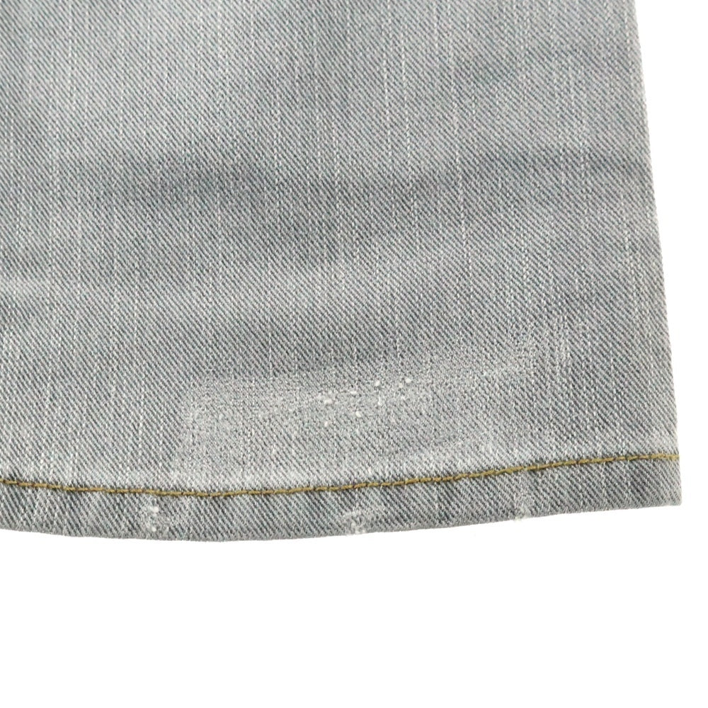 DIOR(ディオール) ボタンフライ タイトフィット デニムパンツ ライトグレー