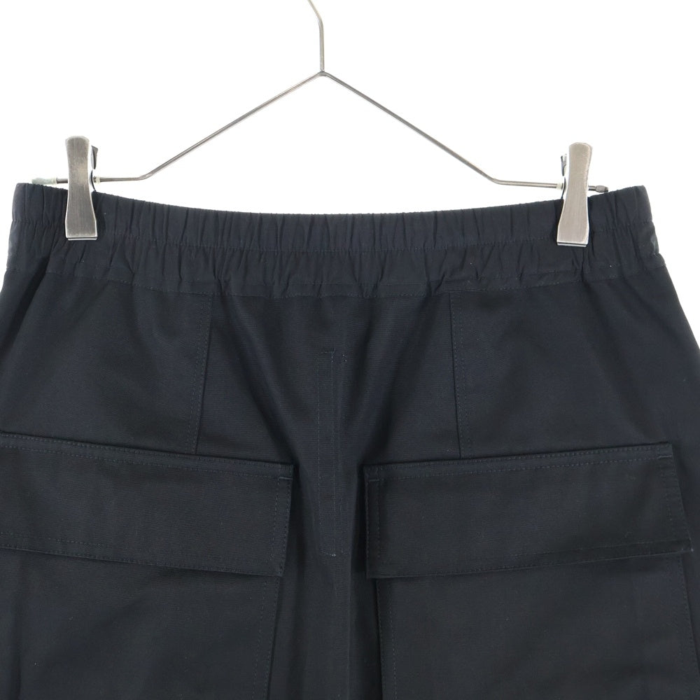 Rick Owens(リックオウエンス) 17AW CARGO CROPPED PANTS カーゴクロップド サルエル ハーフパンツ ブラック RU17F8385-DT