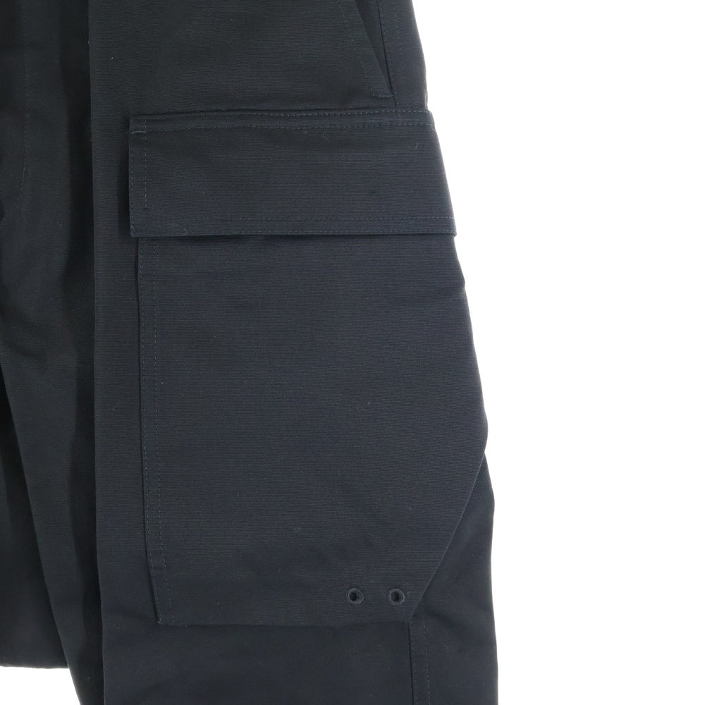 Rick Owens(リックオウエンス) 17AW CARGO CROPPED PANTS カーゴクロップド サルエル ハーフパンツ ブラック RU17F8385-DT
