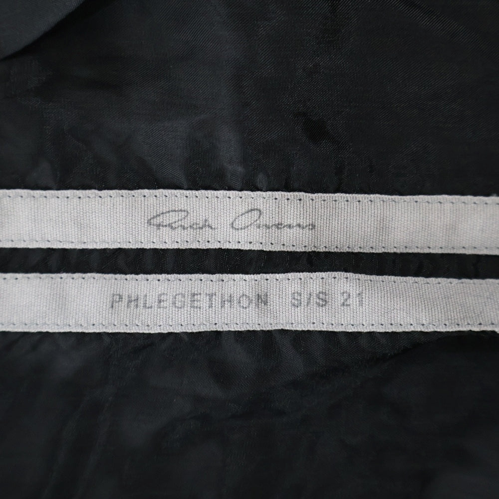 Rick Owens(リックオウエンス) 21SS LARRY SHIRT ラリーシャツ 長袖 ブラック RU21S6287-J