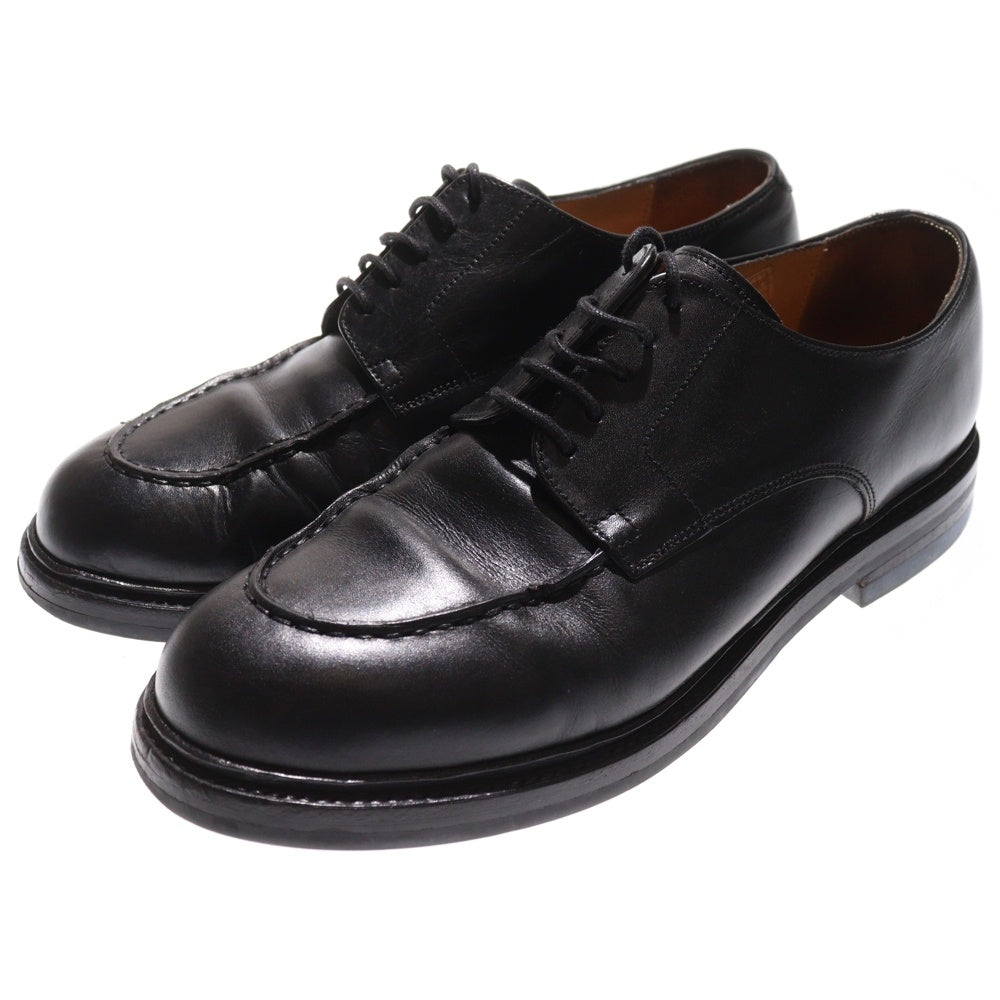 NO BRAND(ノーブランド) HARROGATE EDGEWARE ハロゲイト Uチップ レザー ドレスシューズ 革靴 ブラック BB03